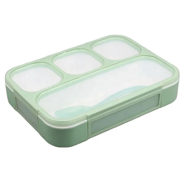 

LULA BPA FREE 4 Compartment Food Storage Container School To Go Kid Food Bento Lunch Box