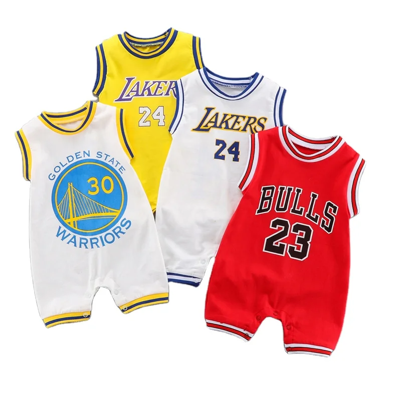 

IHJ3181 Baby clothes summer style handsome baby boys' sleeveless sports rompers