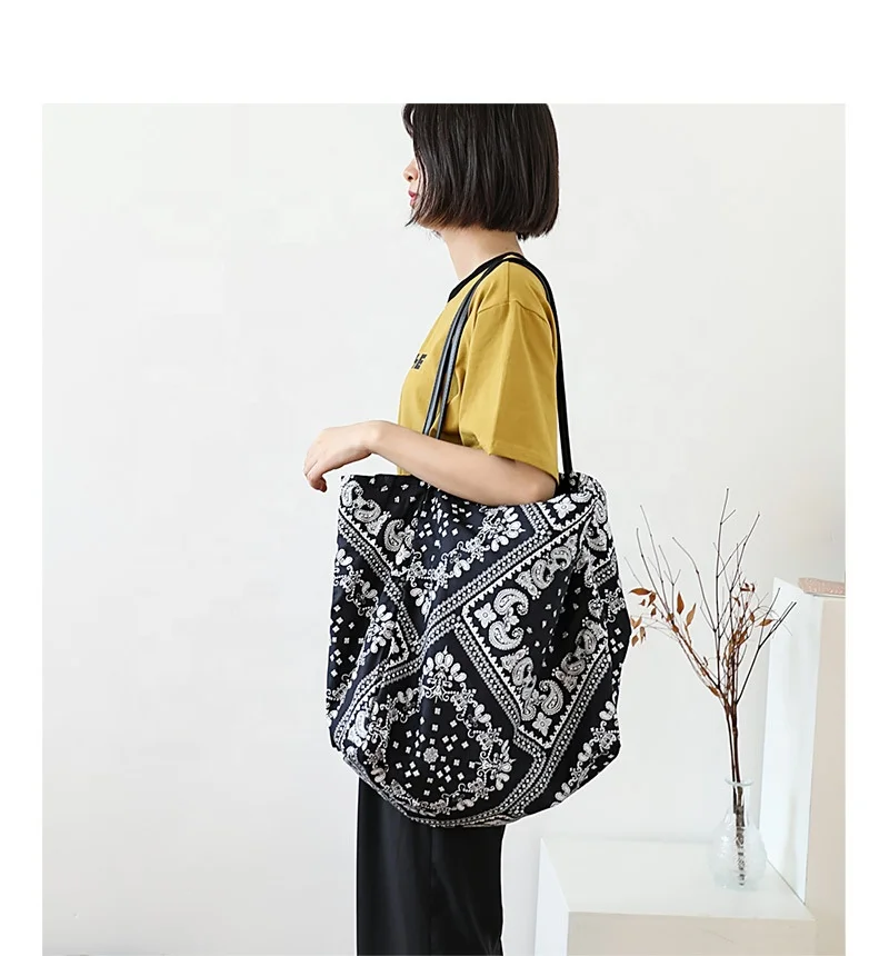 

sac a dos womens handbags 2021 canvas tote bag cotton shoulder bags handbags for women purse, 2 colors