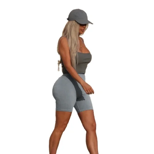 

Women High Waist Fitness Sports Biker Shorts Summer Jogging Beach Athletic Casual Skinny Soft Elastic Stretchy Solid Shorts