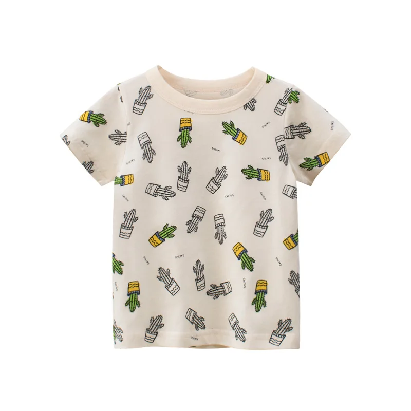 

T-shirt 100% Cotton Child New Fashion T-shirt 2-12 Boys All Over Print
