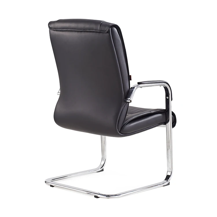 Office Chair Without Wheels 8239c Pu Leather Ergonomic Chairs For