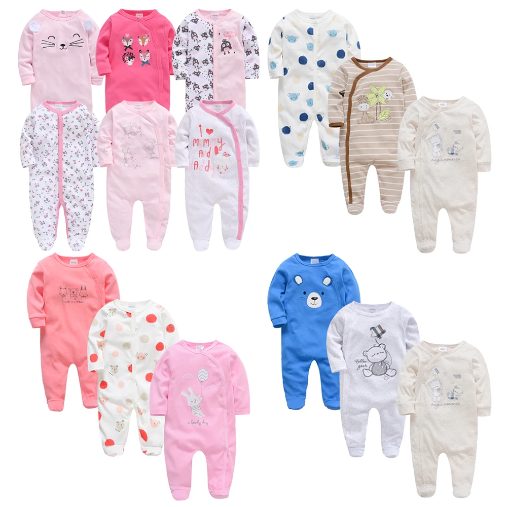 

100% Organic Cotton Jersey Printed Baby Romper for Four Season In Stock Toddler Cotton Pajamas for Kids, Picture