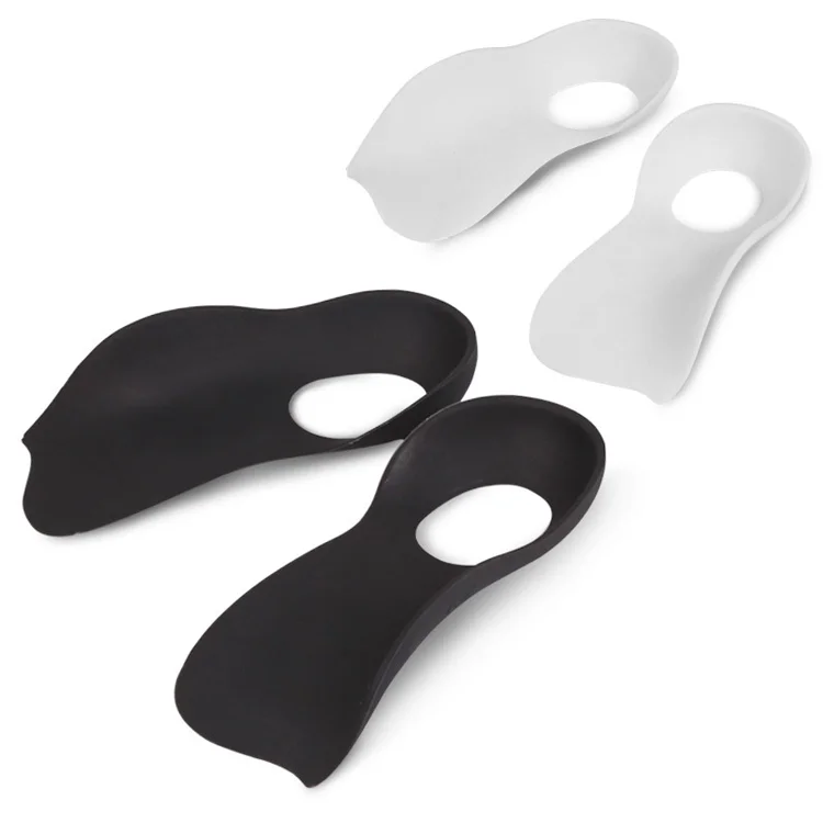 

3/4 Orthotics Shoe Insoles High Arch Supports Shoe Insoles Foot Orthotics Inserts for Plantar Fasciitis Arch Support Shoe Insert, Black/white