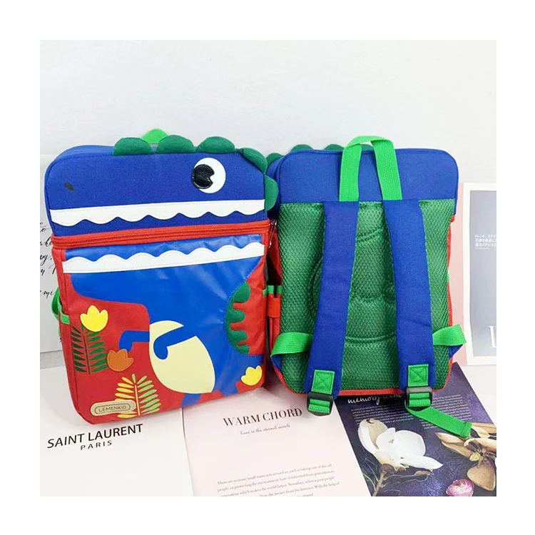 

Kids Cartoon Dinosaur Nylon Backpacks Children Animal Mini Kindergarten Schoolbag Girls Boys Durable Backpack School Accessories, Customized color