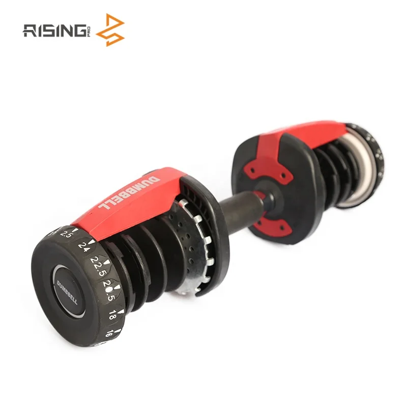 
Rising gym equipment iron master used core weight 24kg adjustable dumbbell for fitness 