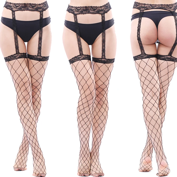 

2021 Fashion High Waist Sexy Hole Stockings Lady Panty Nude Fishnet Pantyhose Black Seamless Pantyhose, Black custom