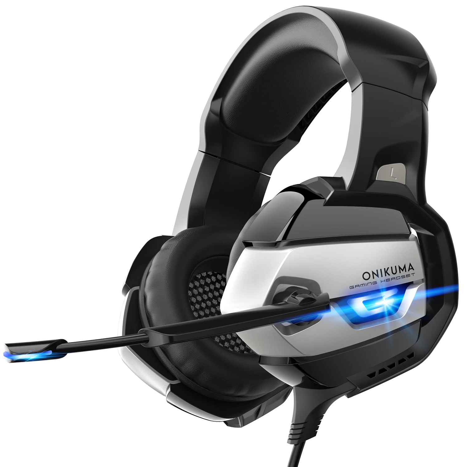 

High Quality ONIKUMA K5 headset for game stereo Glowing gaming headphone overhead Wired stereo,headset with mic for computer