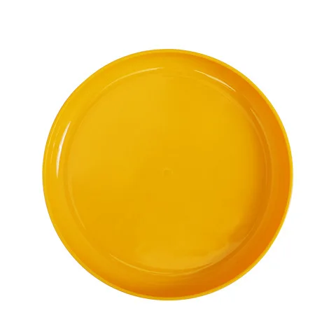 

Simple Modern Four Colors Home Used Round Shaped Fruit Candy Table Plates, Blue green yellow orange