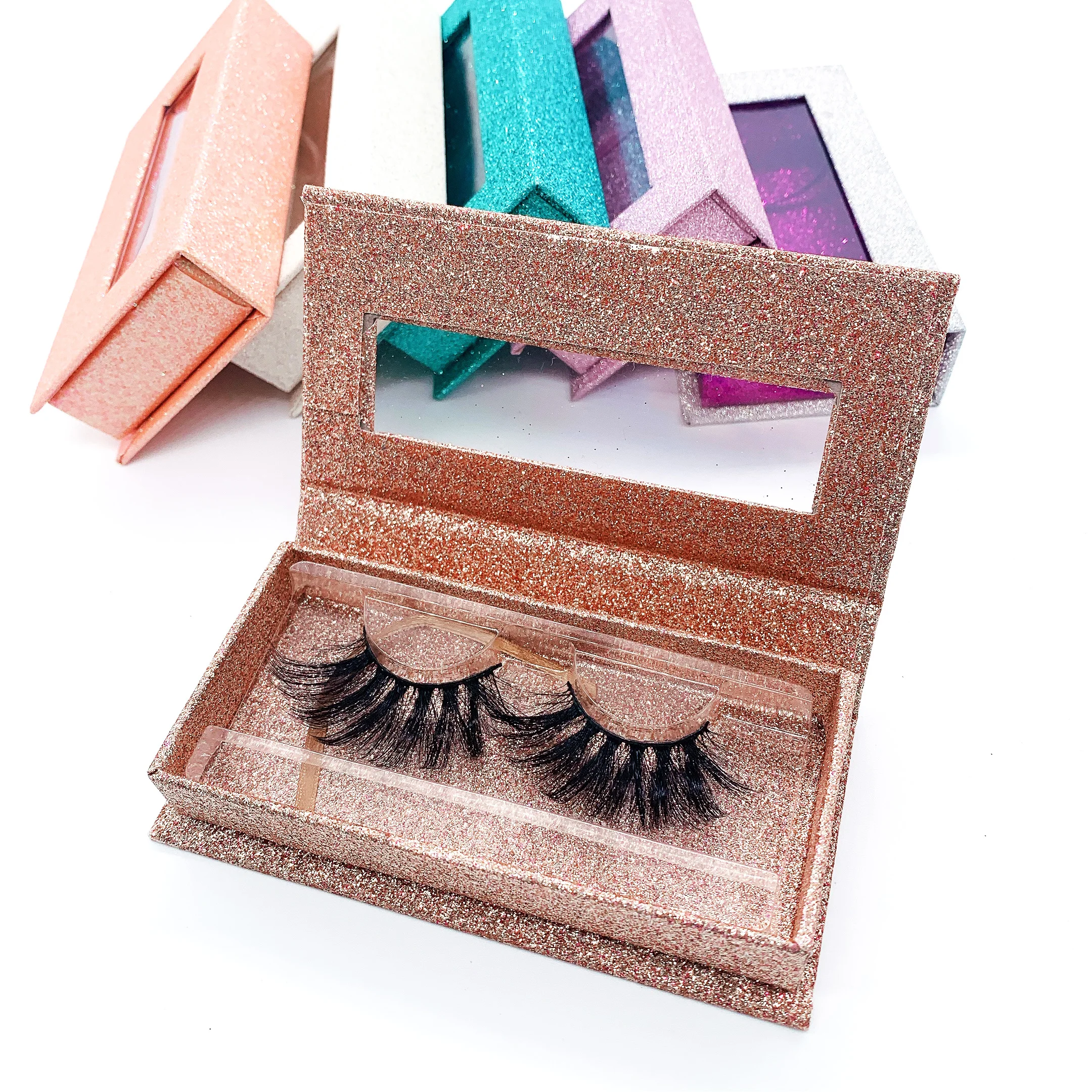 

2021 new arrivals free sample packaged mink eyelash vendor, Black color