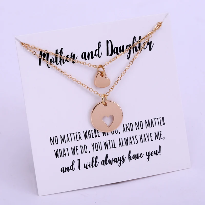 

Mother Daughter Grandmother Mom Granddaughter Two Interlocking Connecting Infinity Double Circles Mother's Day Jewelry Necklace