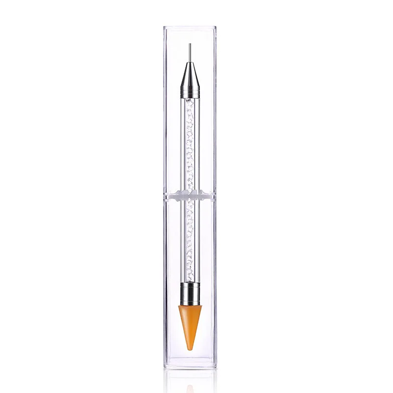 

Pick Up Applicator Tool For Nail Studs Gems Crystal Jewel Diamond Nail Rhinestone Dotting Pen Double Head