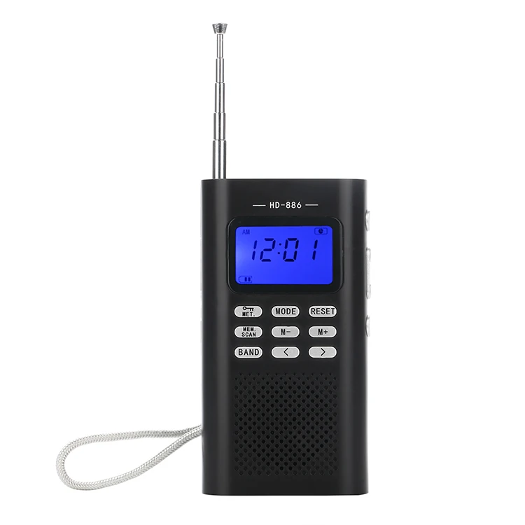 

DAB+ digital radio receiver dab plus tuner antenna with alarm clock function, Black