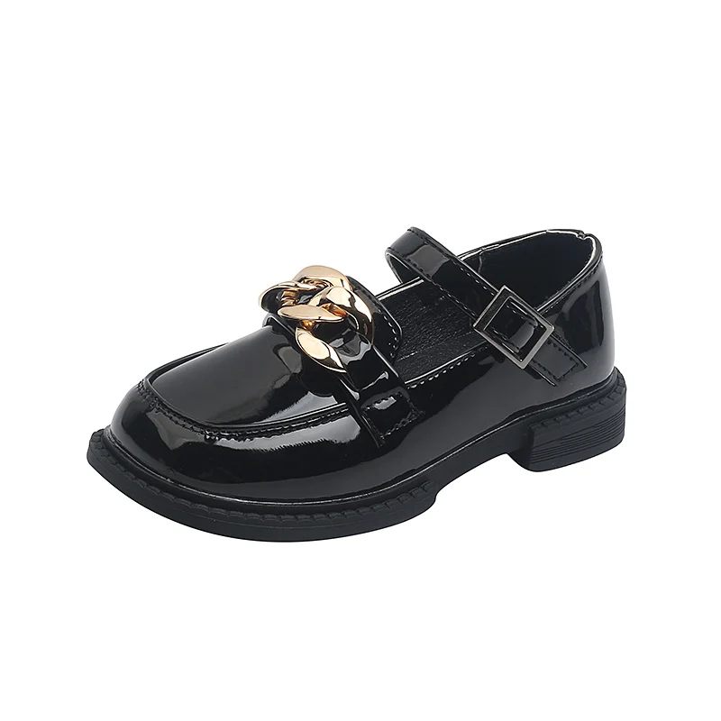 

Children Casual Princess Flats Kids Girls Mary Jane Dress Shoes, White/black