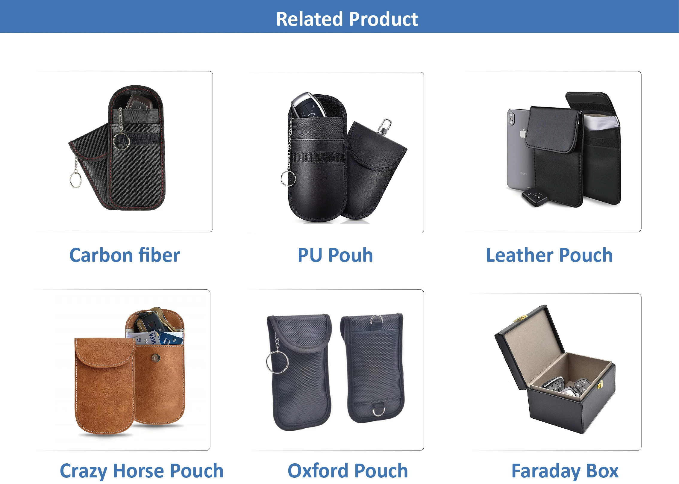 customized car key safe box custom aluminium box for car key holder rfid blocking case