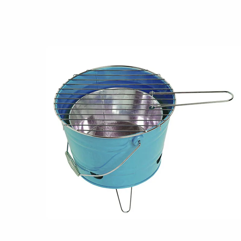 

Factory direct supply japanese fire pit with bucket bbq grill, Black