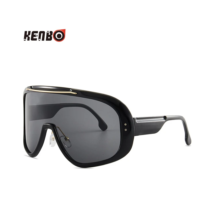 

Kenbo Eyewear 2021 Wholesale Oversized Sunglasses One-piece Futuristic Sunglasses Vendor