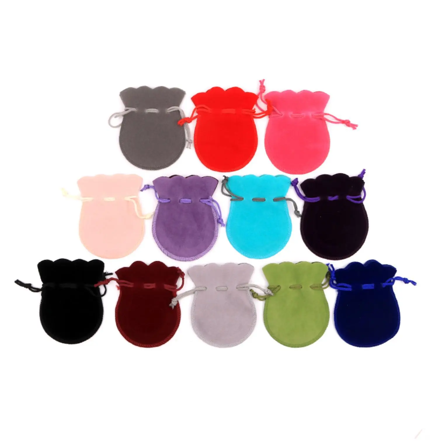 

packing velvet bag for jewelry earrings necklace ring bracelet