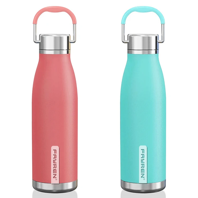 

Factory Custom Leak Proof Bpa Free Protein Insulated Stainless Steel water Bottle with steel handle, Customized color