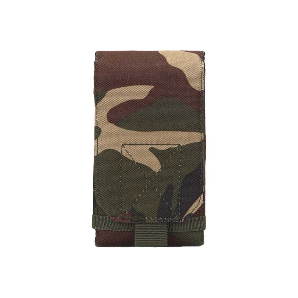 Outdoor Tactics 6" Mobile Phone Storage Bag Men's Molle Camo Oxford Material Small Items Hanging Waterproof Hiking Cycling Bag
