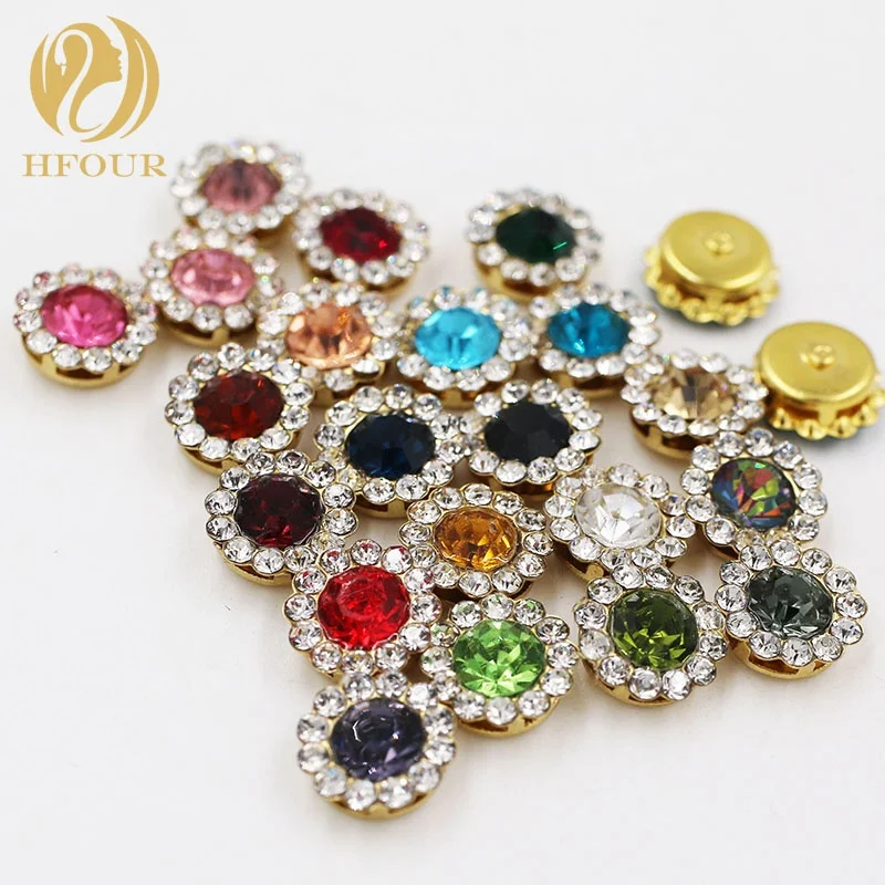 

Wholesale Sun Flower Claw Setting Crystal Rhinestones For Shoes, Red,white,pink,green,,olive,deep purple,orange,lake blue,peacock blue