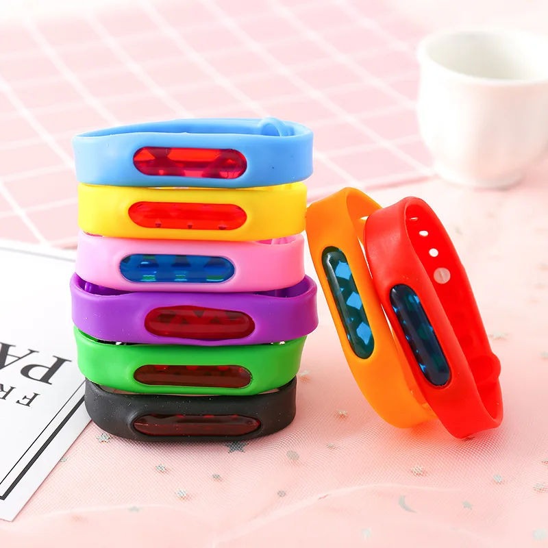 

Summer Silicone natural Mosquito waterproof Repellent Silicone Bracelet for Children, Colorful