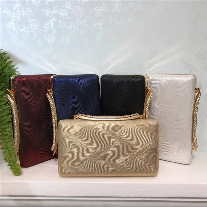 

New pu leather women designer black velvet knot pouch shoulder square shape sudded tote evening chain bag