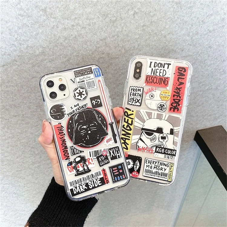 

Fashion Cartoon Movie Doodle Label Shockproof Phone Case Funny Soft Silicone Cover For iPhone 13 Pro 12 11 Pro Max X XS MAX XR