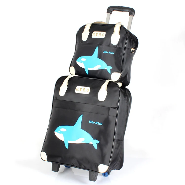 

High school students trolley suitcase luggage bag kids travel luggage set, Customized
