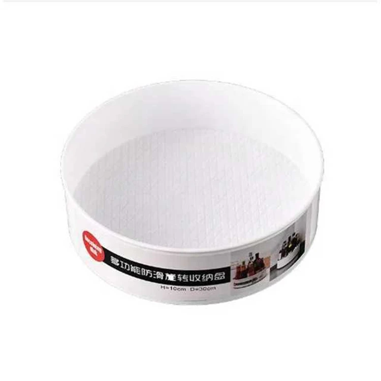 

Factory Newest 360 Rotating Round Storage Tray Kitchen Multifunction Container Organizer, White