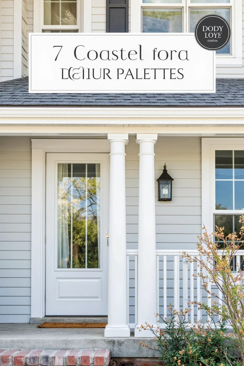 7 coastal color palettes for a family friendly beach cottage exterior
