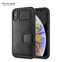 

Smart hybrid Armor PU Leather Back Cases Cover For New Apple Iphones X Xs 11 Pro Magnetic Car Mount Holder With Card Phone Shell