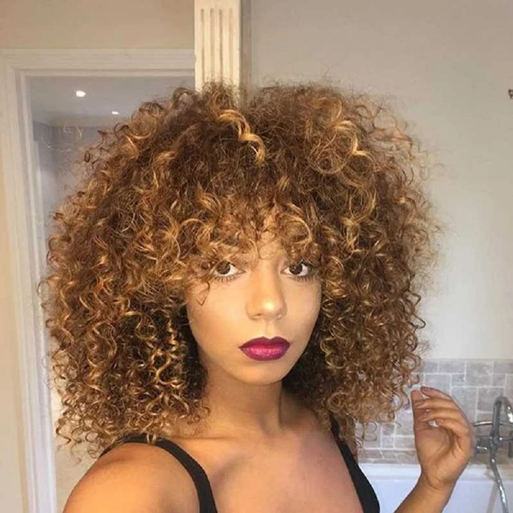 

Hot Selling Wholesale Hair fashion Hair Full Lace Curls Wig, Photo color