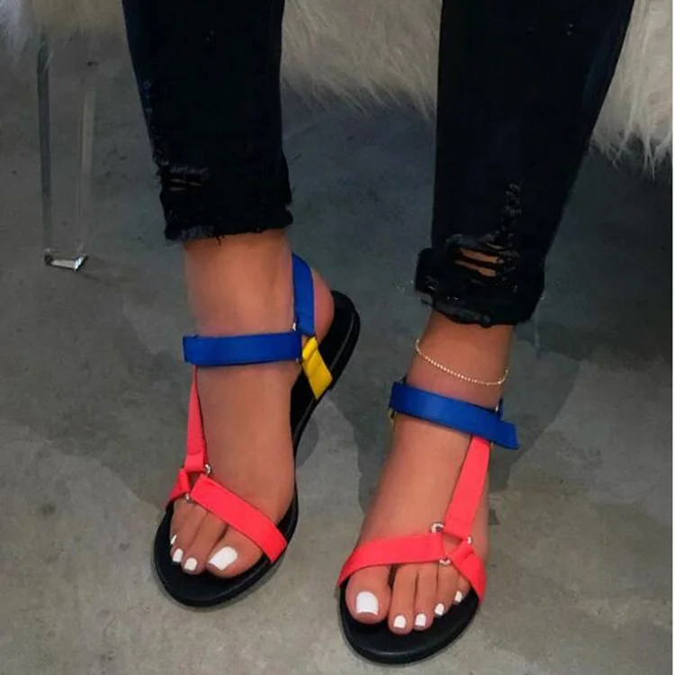 

Cheap low price ladies flat sandals 2020 women casual sandals, Black,white,pink,blue,yellow,orange