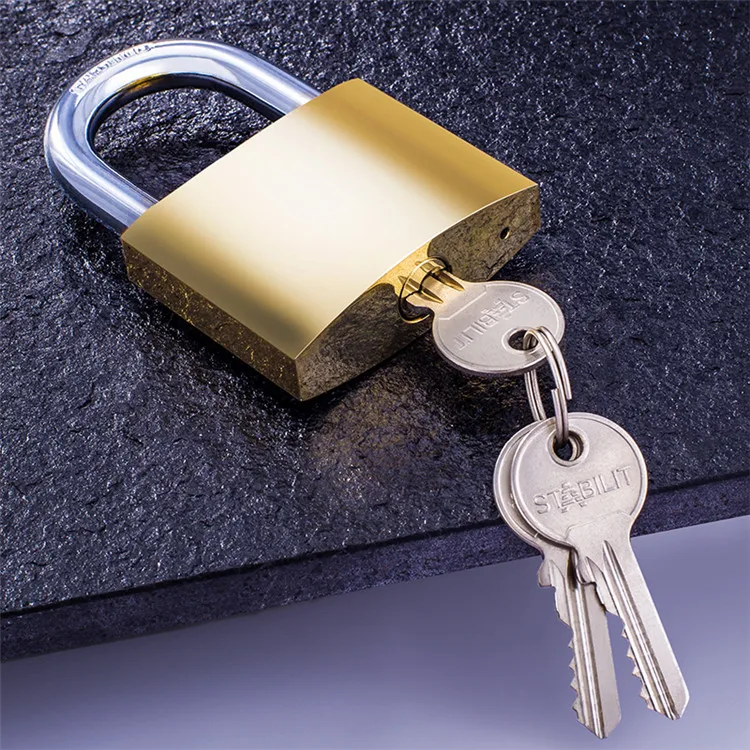 
High quality Sample available Pad lock Safety Mirror face Brass Padlock 