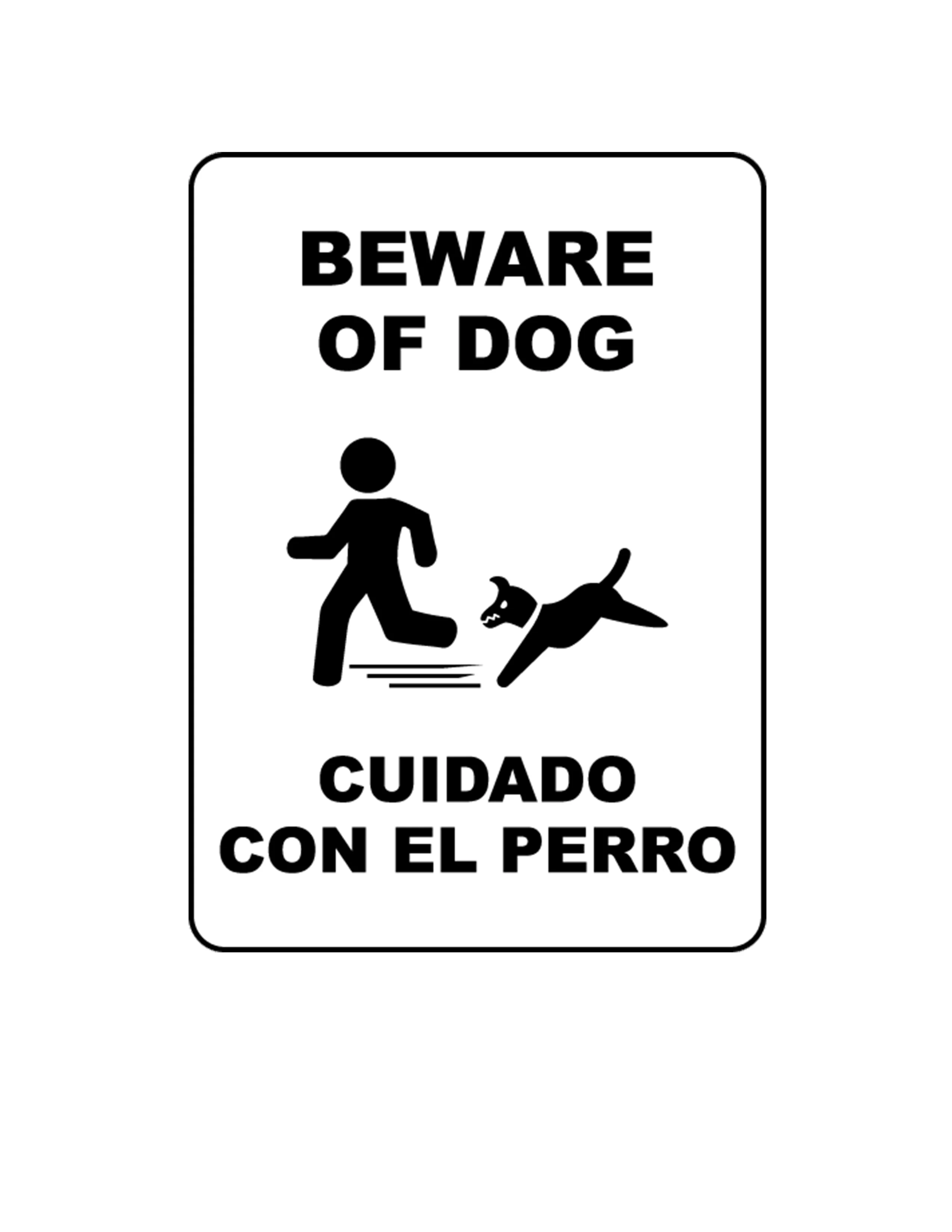 Остерегайтесь собака знак