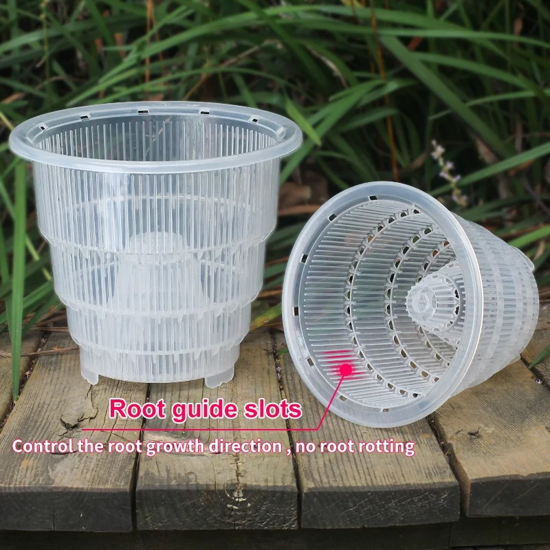 

Mesh pot 4 Inches Clear Plastic Orchid Pots with Holes, Transparent