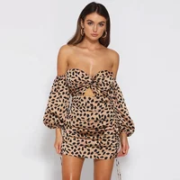 

new printed fashion design women sexy tube pleated dress 2020 long sleeve off the shoulder dress