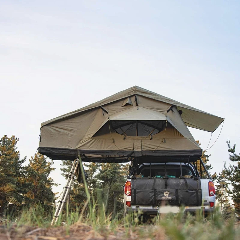 

New 4x4 Car Accessories Outdoor Off-road Camping Canvas roof top tent 5 person