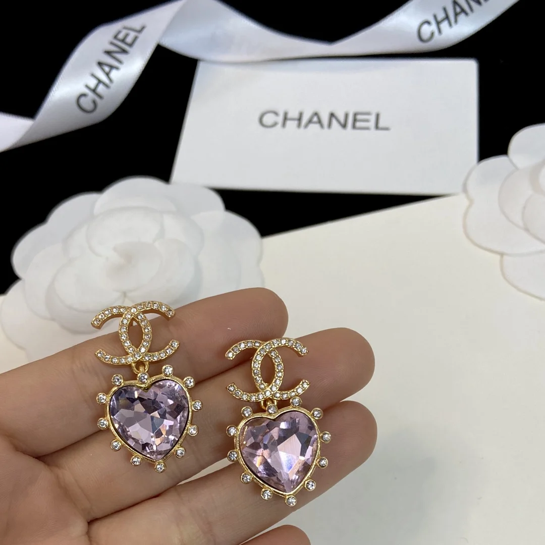 

Aimgal jewelry pink crystal Plated Sterling Silver Cubic Zirconia Stud Earrings AC4