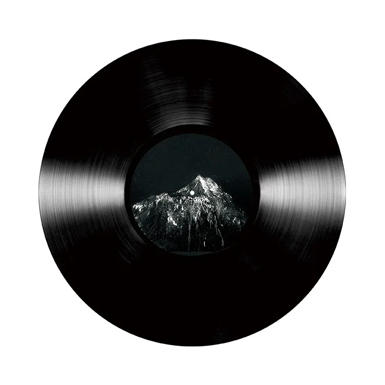 
Black LP (Vinyl records) manufacturing in white paper sleeves 