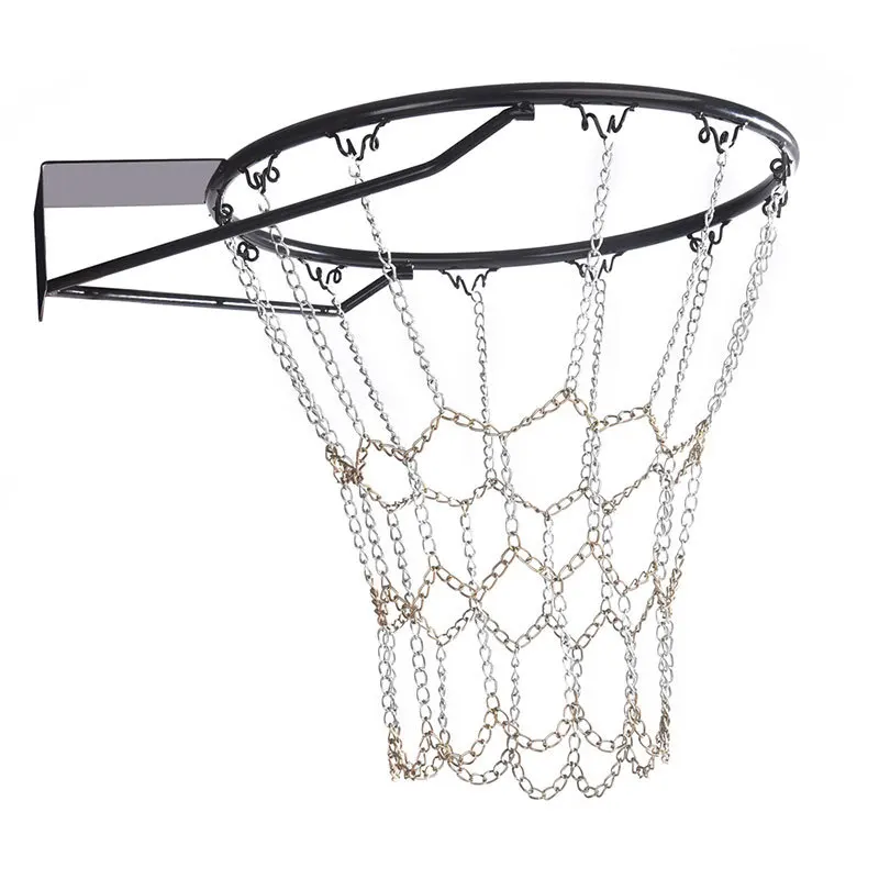 

Metal Material Steel basketball steel net chain Galvanized basketball steel net Powder Coated basketball Net system, Golden and sliver