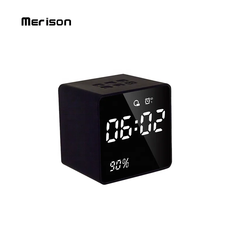 

3 inch LED Digital Alarm Clocks Subwoofer parlante Music Player TF Card FM Radio Wireless Bluetooth Speaker