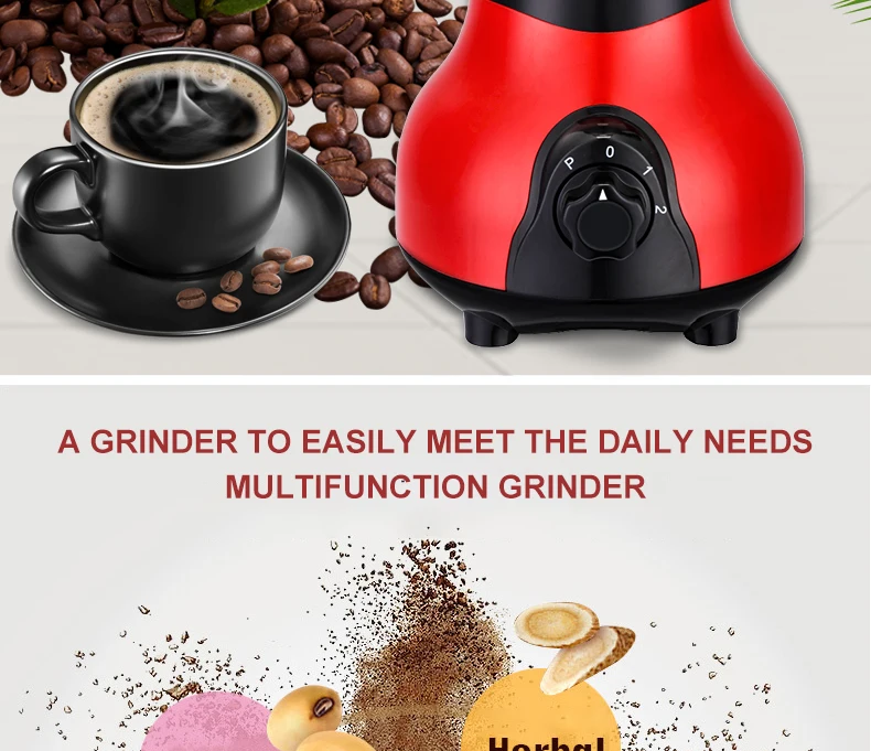 Electric Coffee Grinding Machine Adjustable Fineness Coffee Bean