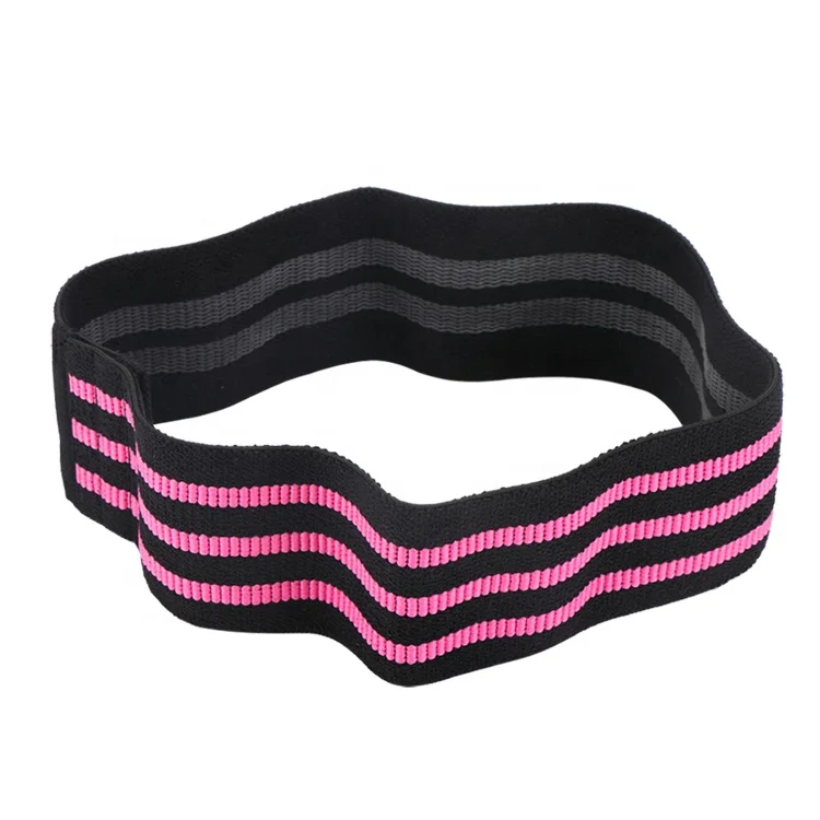 

Non Slip Exercise Custom Logo Elastic Rubber Sports Yoga Loop Fabric Resistance Bands