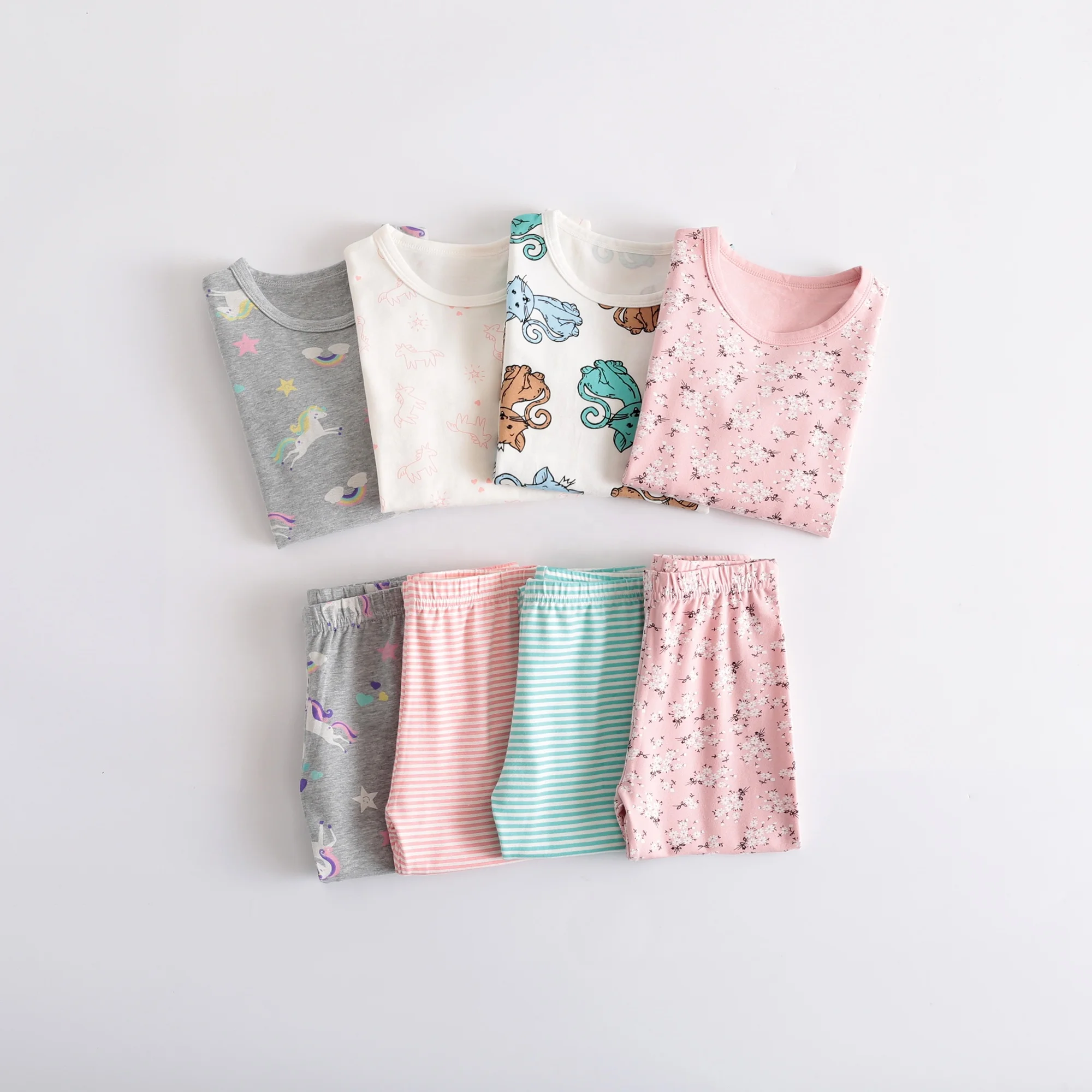 

95% cotton kids pajamas kids christmas pajamas kids print new design pajamas set, Picture show