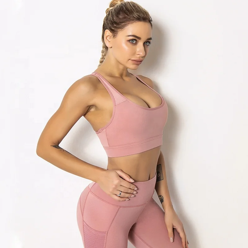 

2021 yoga vest fitness top yoga crop top deportivo workout gym bra fashion sport bra women sport yoga bra top sport, Multi colors