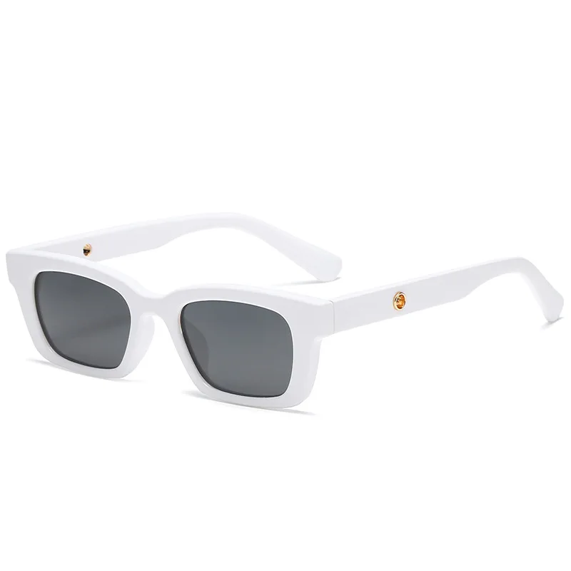 

Shades Women Designer Retro Womens Square Black Rectangle Trendy Sunglasses