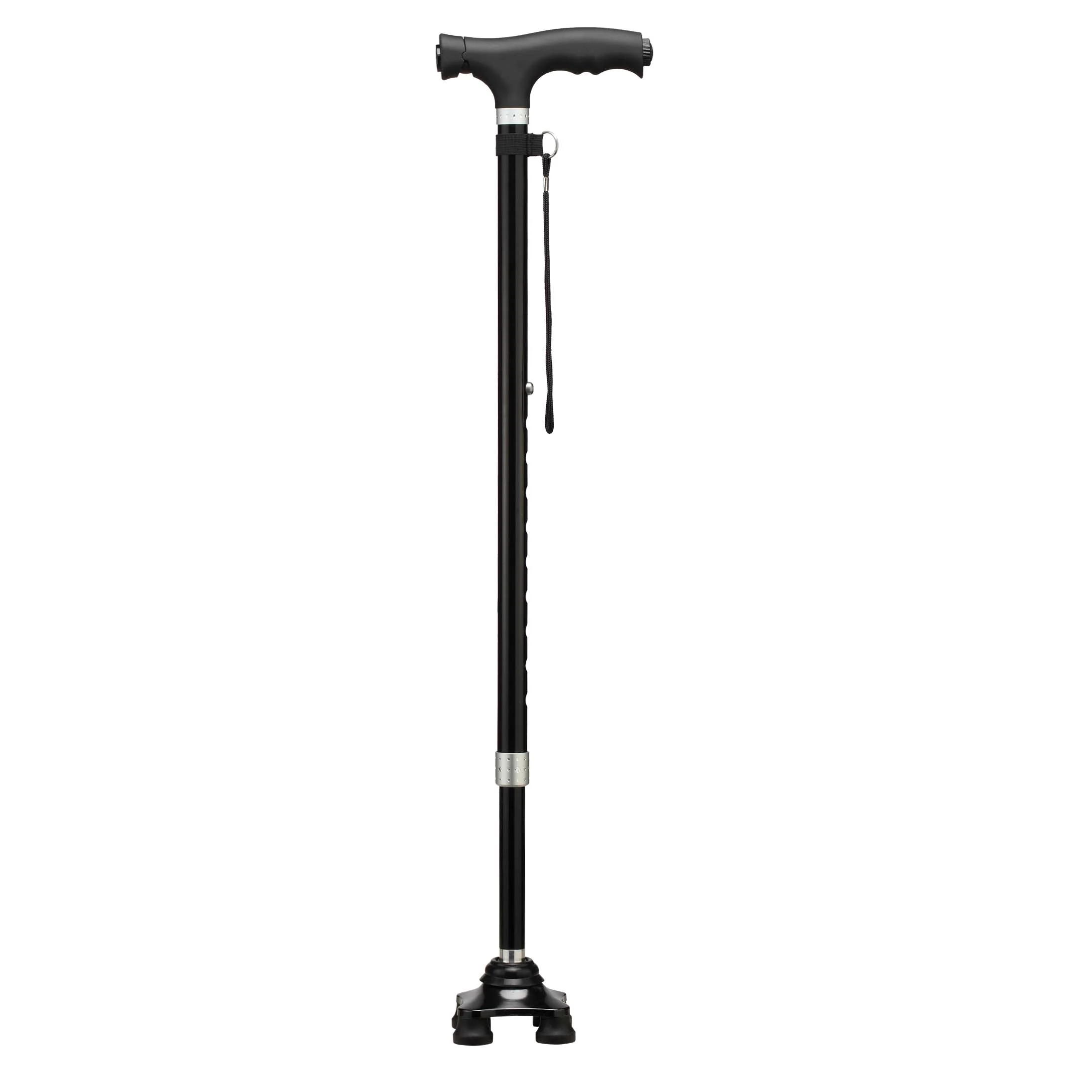 

superior quality extendable walking stick with led light for old people, Optional