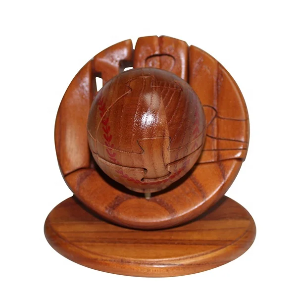 wooden globe puzzle